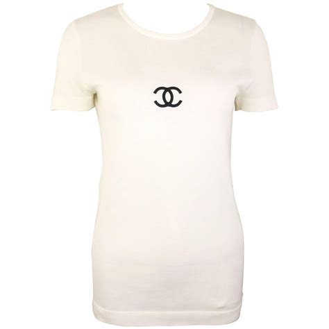 chanel white t shirt|chanel shirt clearance.